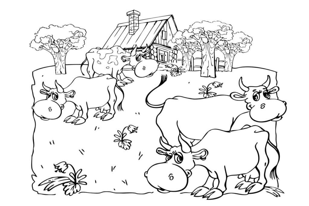 Vacas en el prado