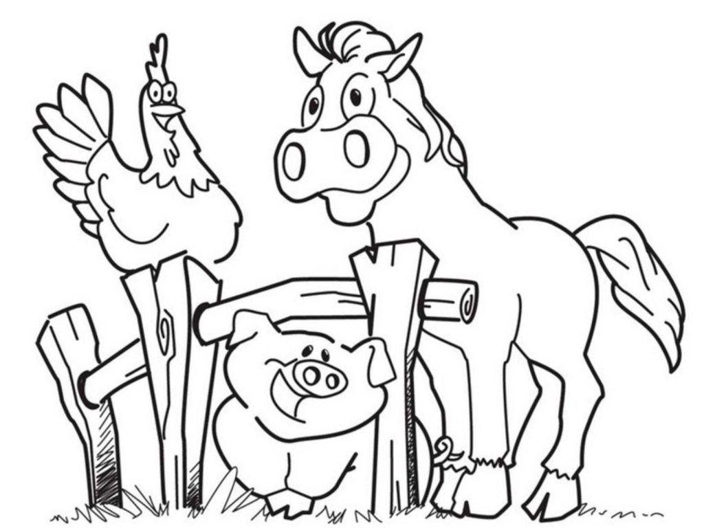 Gallo, cerdo y caballo se regocijan al conocer al granjero