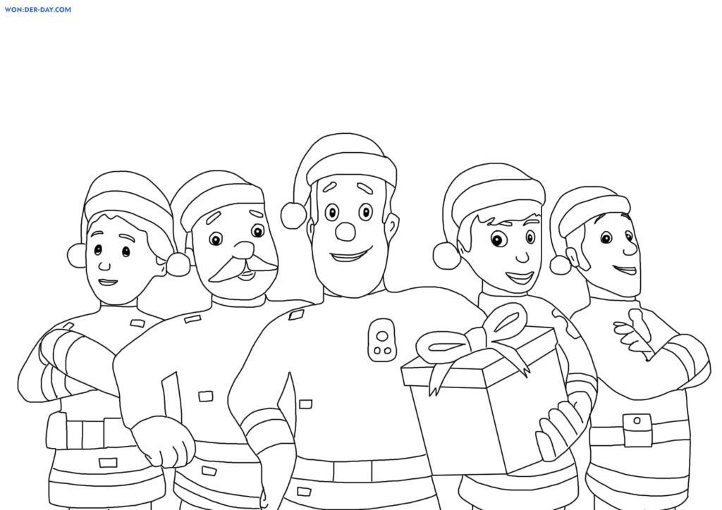 Sam el bombero y su valiente equipo para el Año Nuevo