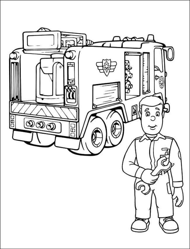 Reparador de camiones de bomberos