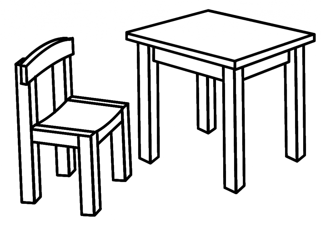 silla y mesa