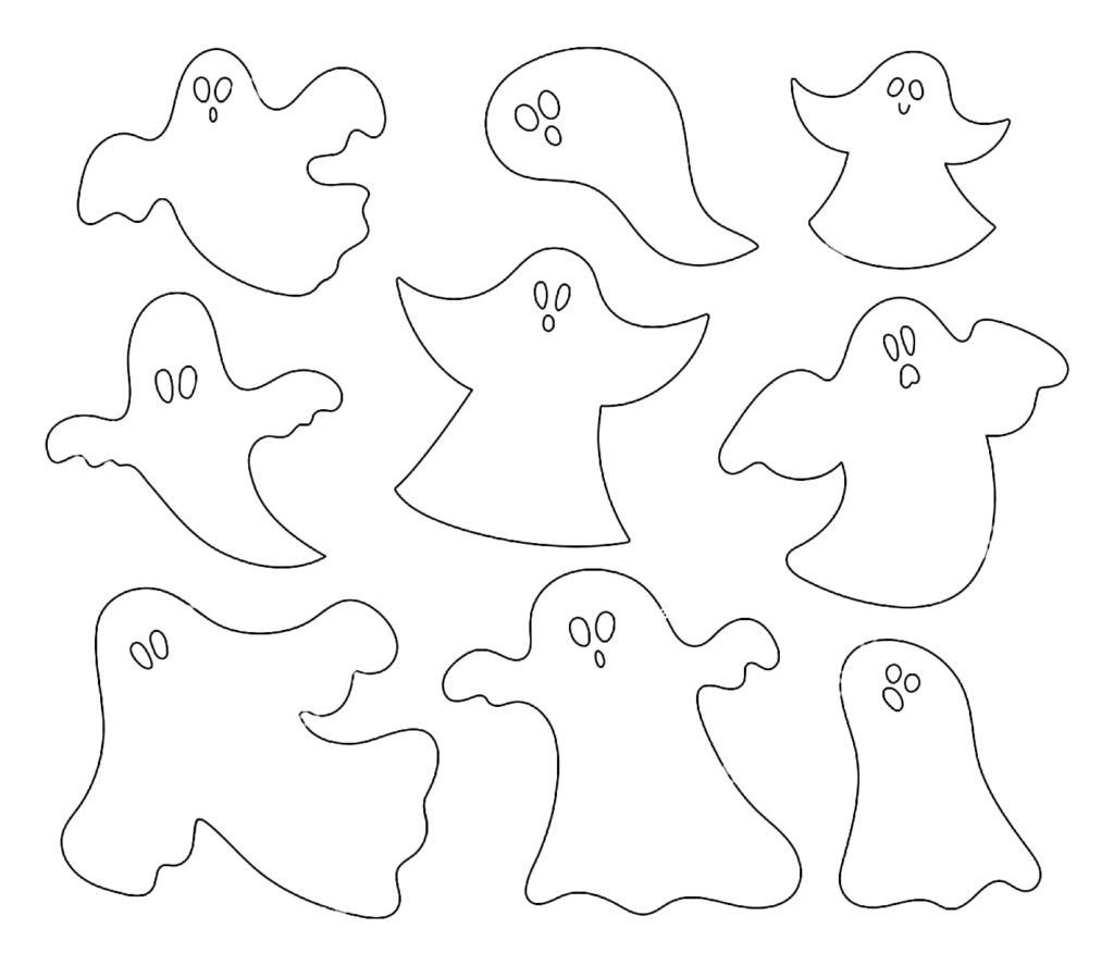 Muchos fantasmas en una imagen.
