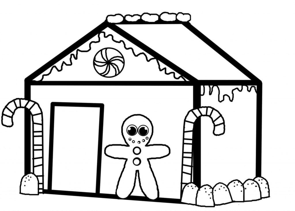 Casa de pan de jengibre, piruletas y hombre de jengibre