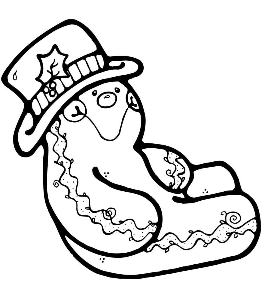 Hombre de pan de jengibre con sombrero