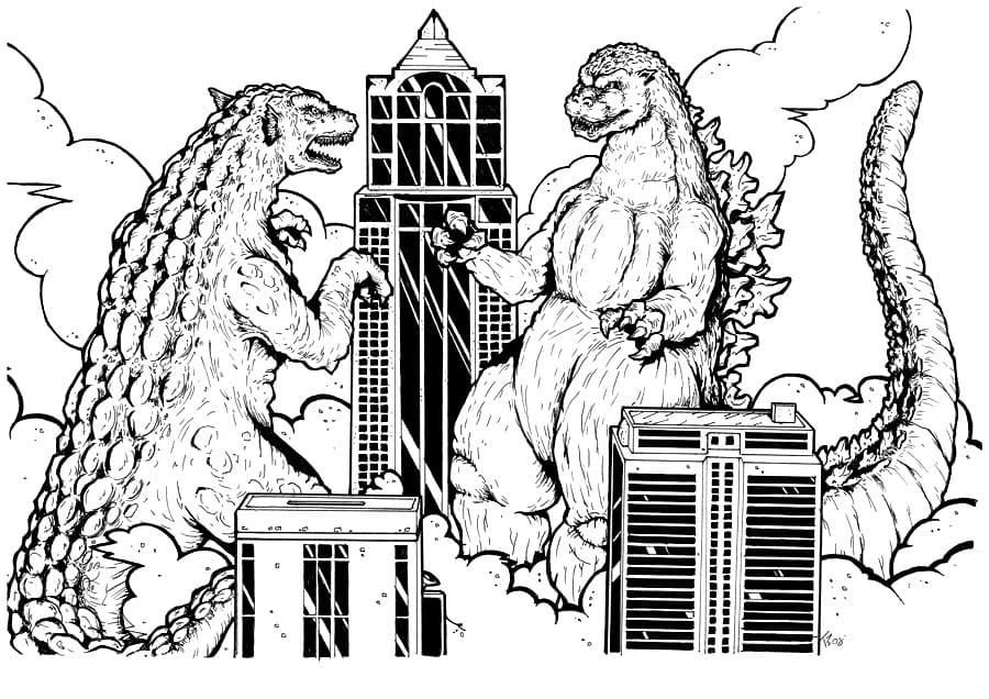 Godzilla en batalla