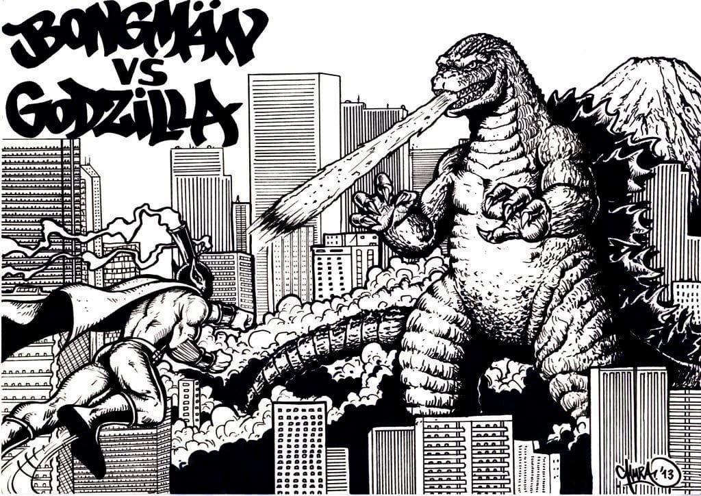 Godzilla vs superhÃ©roe