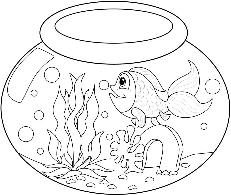 Goldfish en un acuario