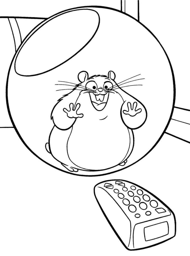 Hamster intenta encender la televisión