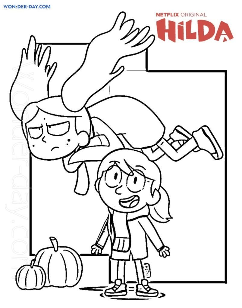 Dibujo de Hilda para colorear