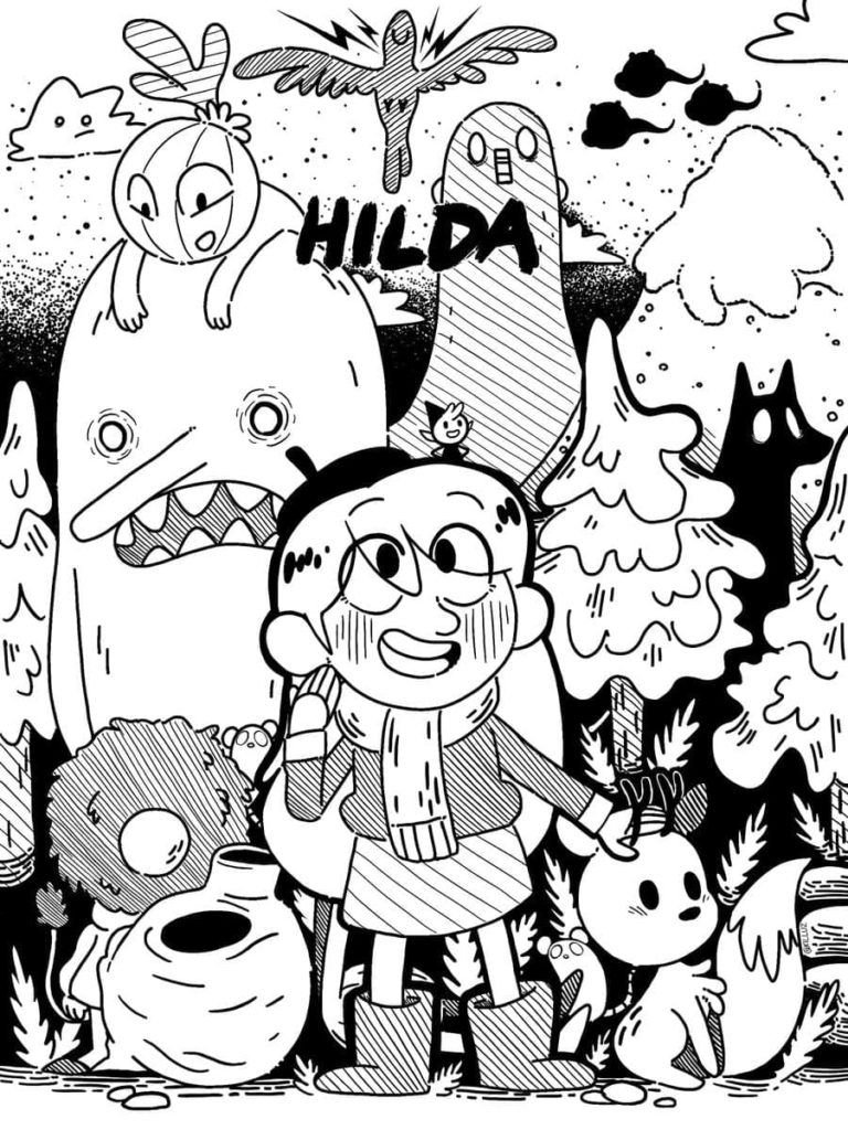 Personajes de dibujos animados de Hilda