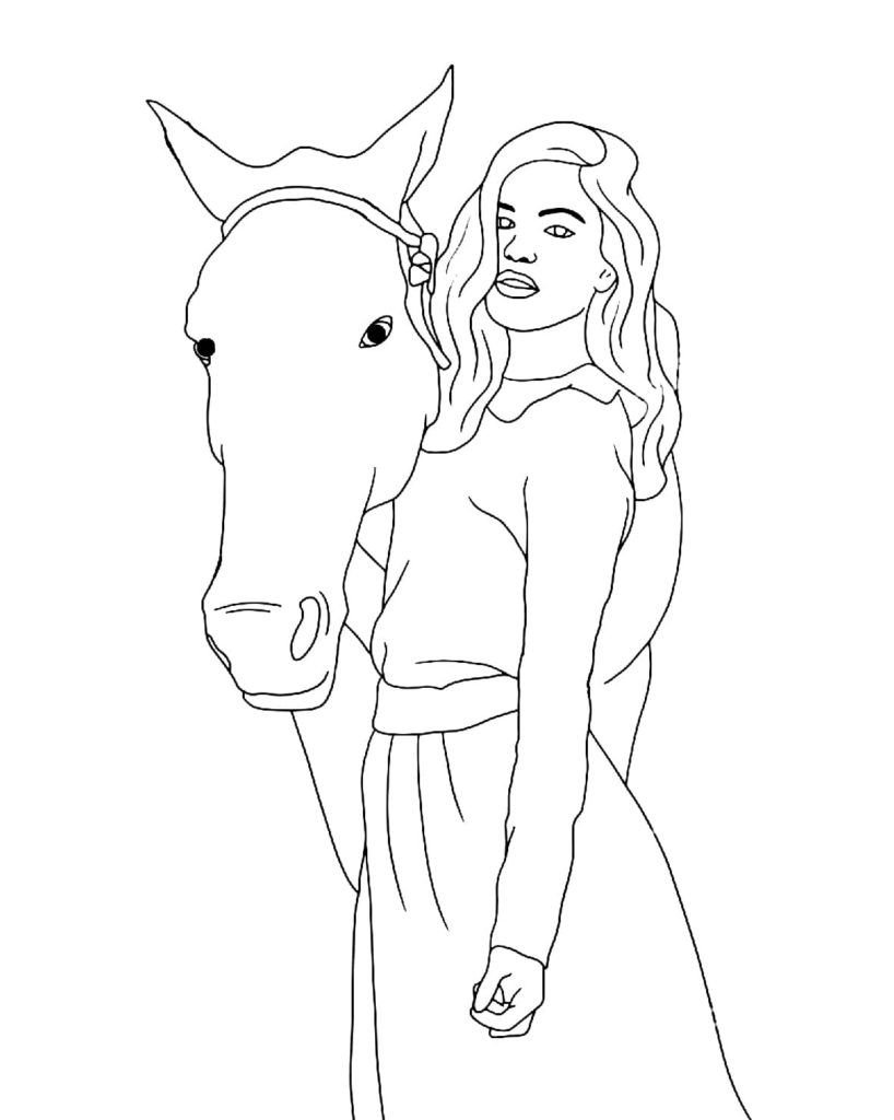 caballo y niÃ±a