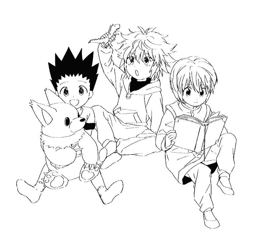 Killua y sus amigos de la infancia