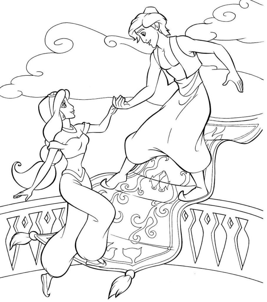 Aladdin y Jasmine Disney