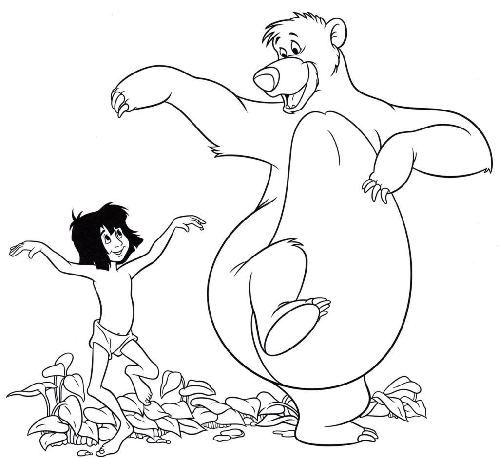 Baloo y Mowgli bailan