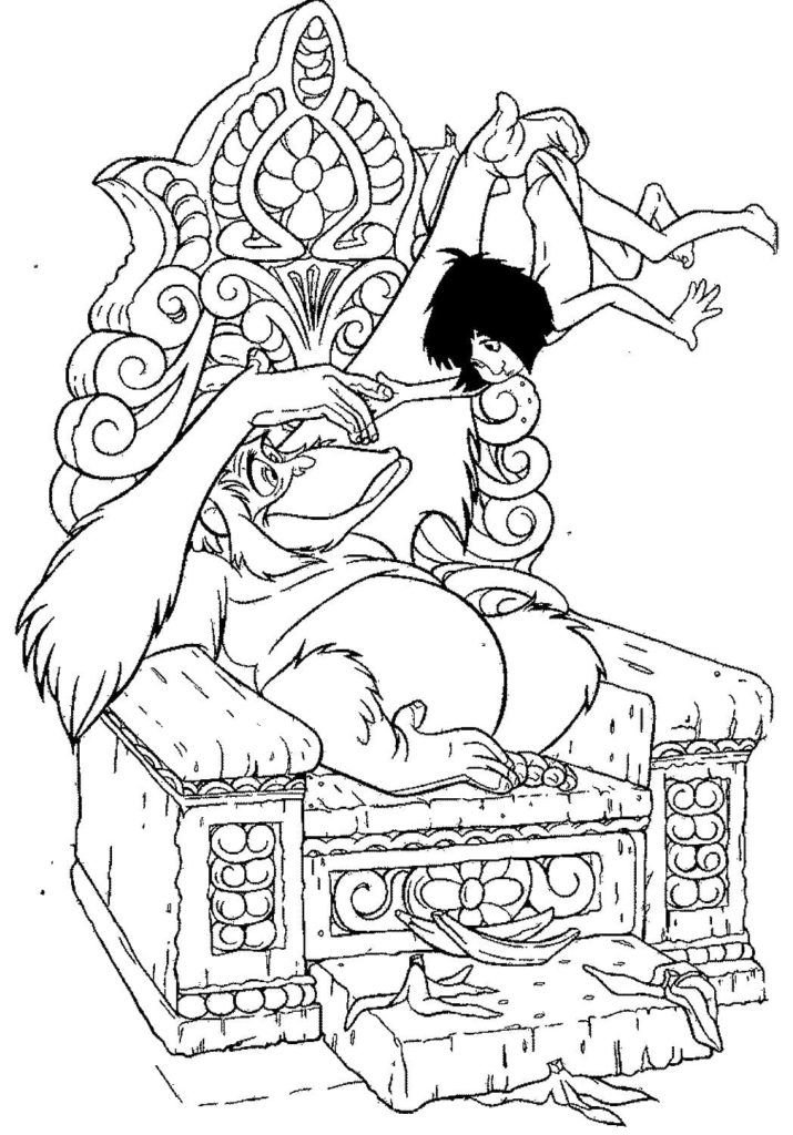 Mono en el trono