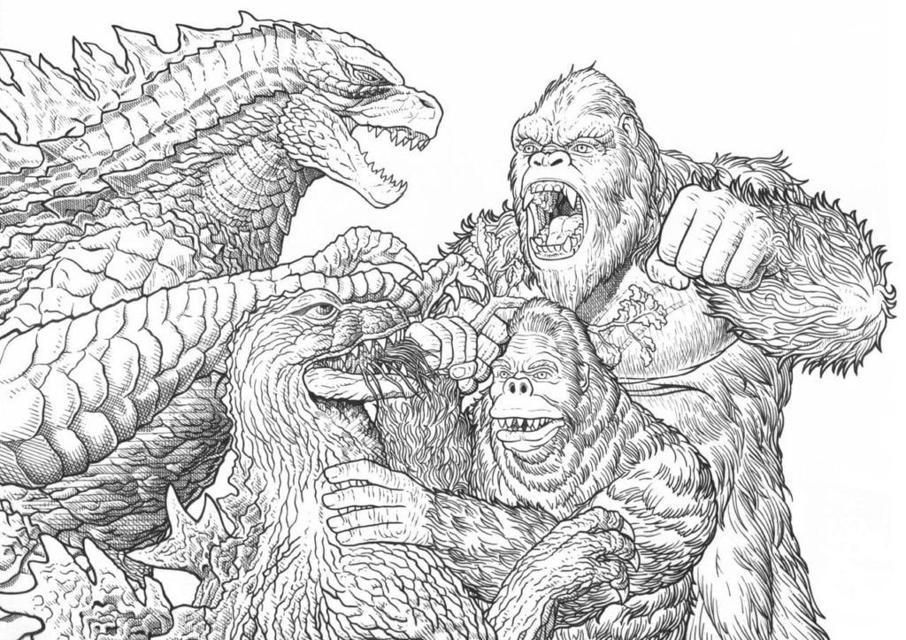 King Kong y otros personajes