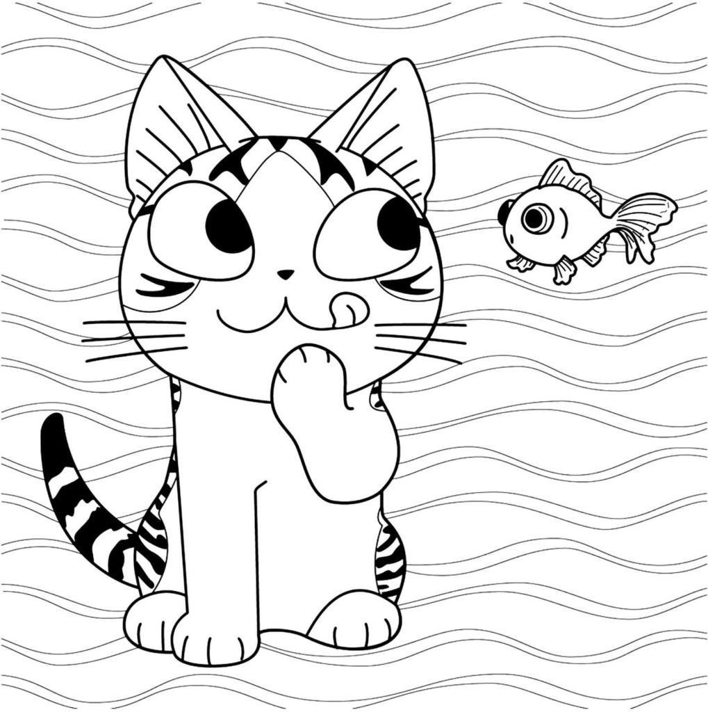 Gatito y pez