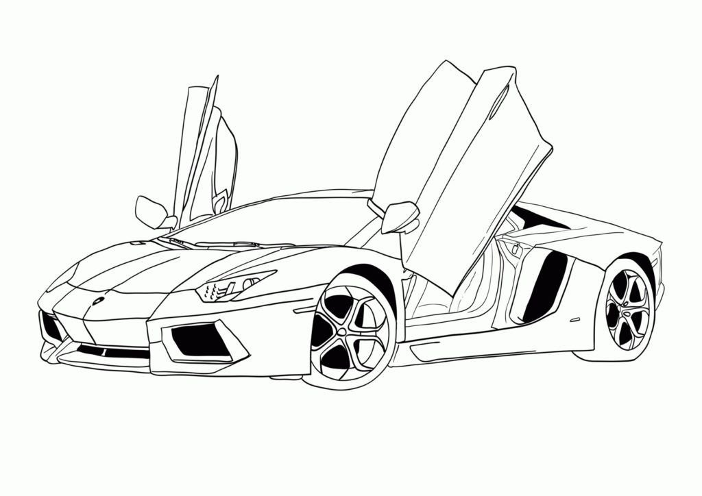 Lamborghini con las puertas abiertas