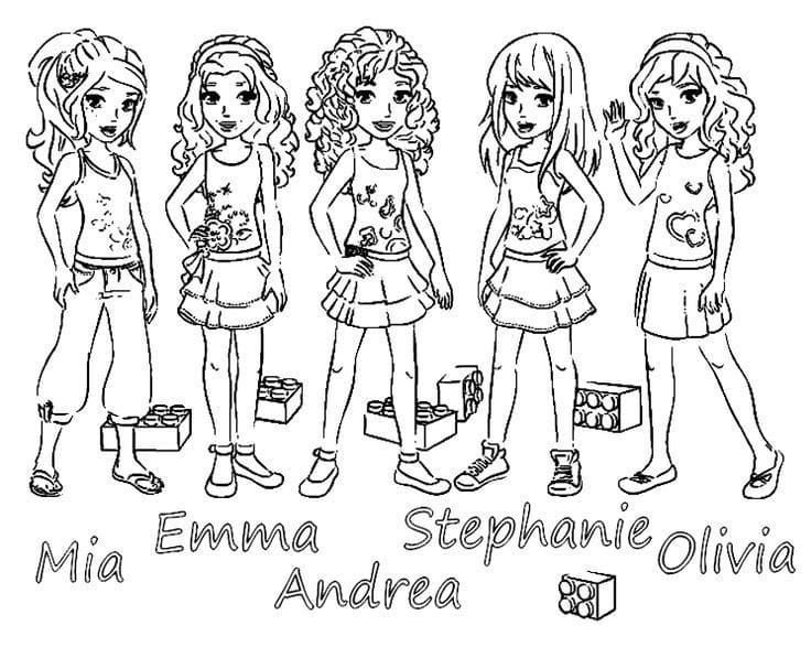 Mia, Emma, Andrea, Stephanie, Olivia