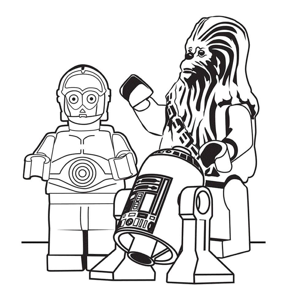 C3PO, R2D2 y Chewbacca