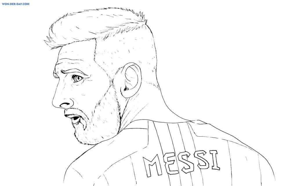 La cara de Lionel Messi.