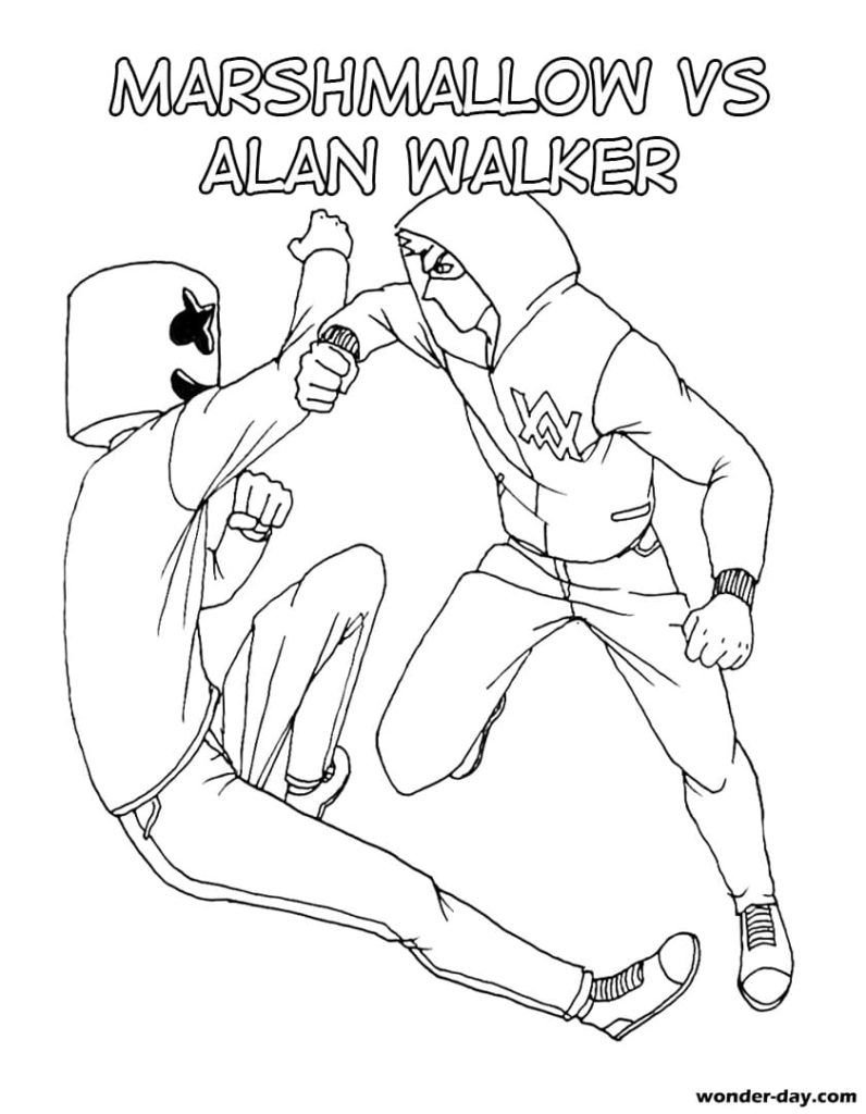 Marshmello contra Alan Walker