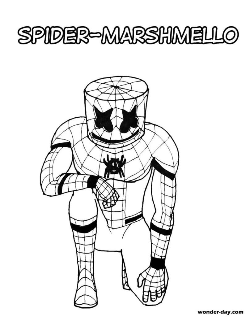 Spiderman Marshmello