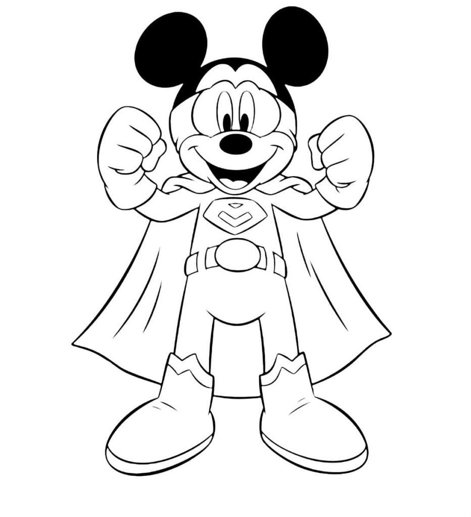 Superhéroe de mickey mouse