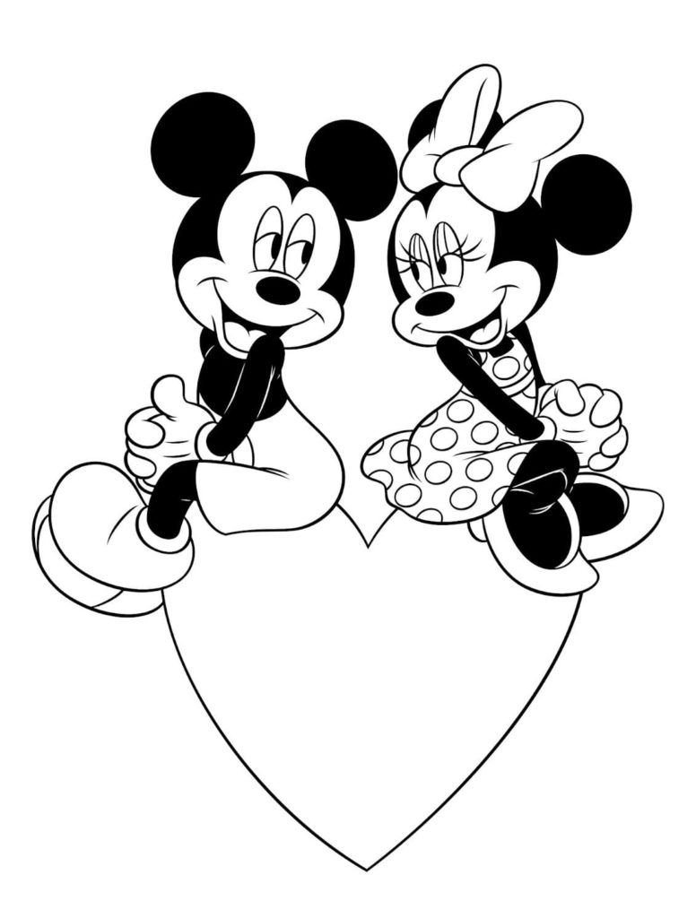 Mickey y Minnie Mouse San Valentín