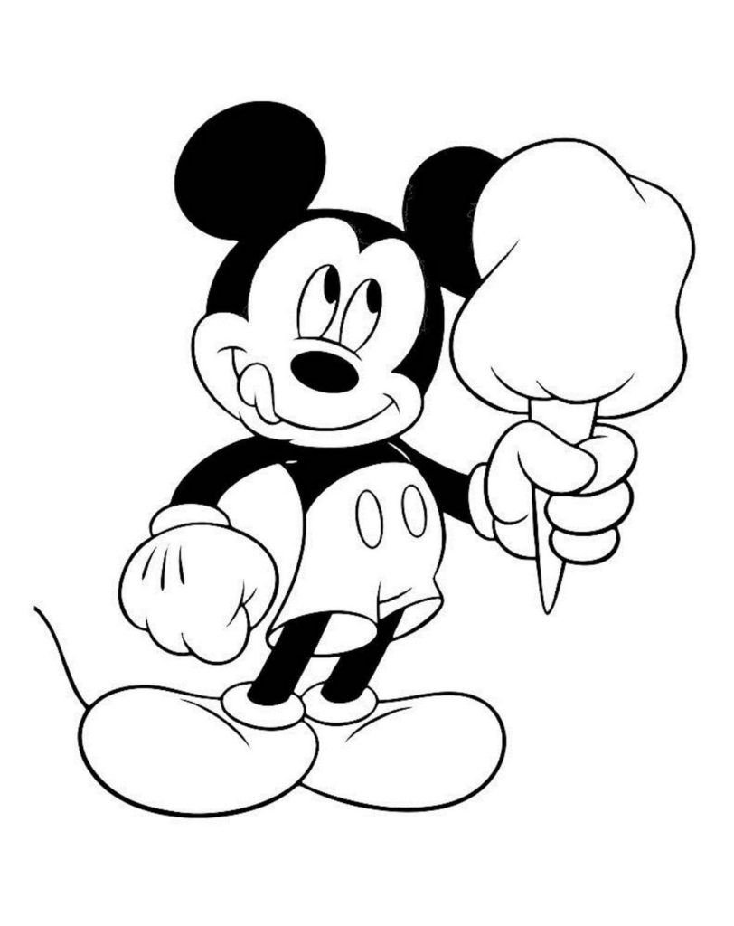 Mickey Mouse con helado