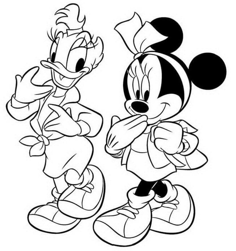Daisy Duck es la mejor amiga de Minnie.
