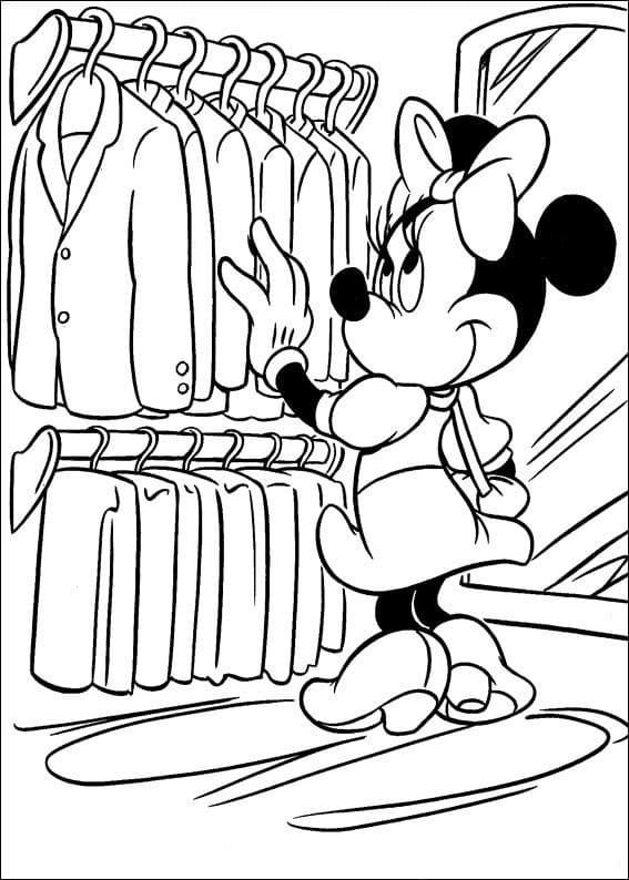 Minnie elige una chaqueta para Mickey