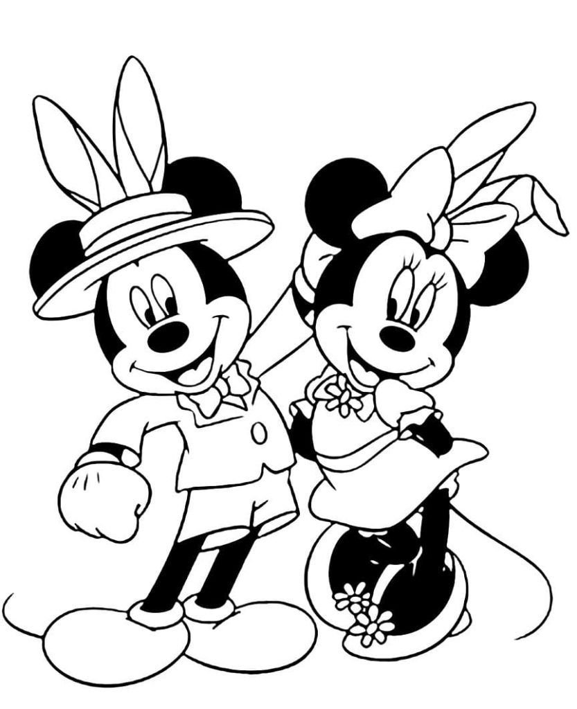 Dulce pareja Mickey y Minnie