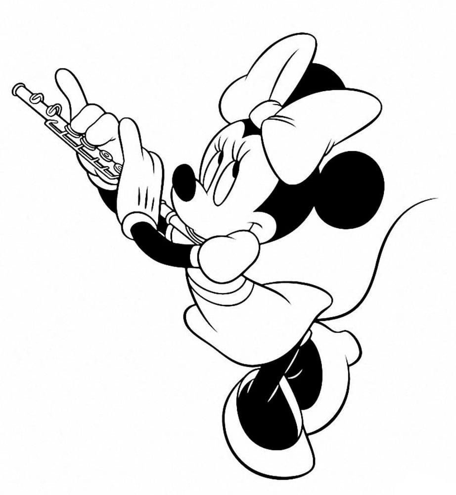 Minnie toca la flauta