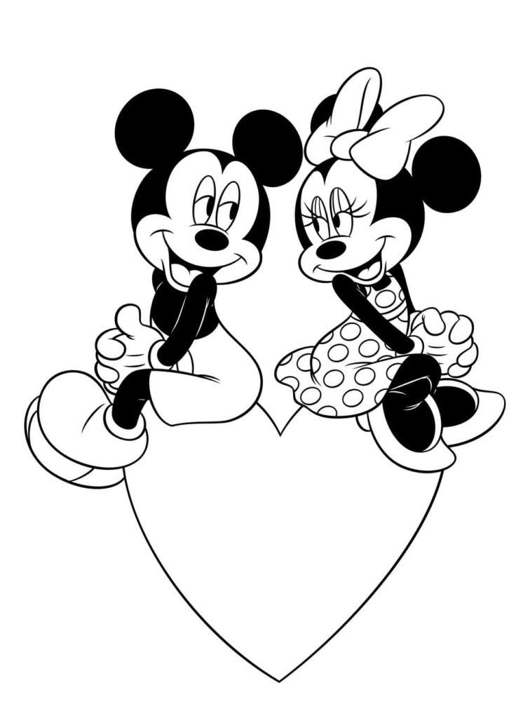 Amantes Mickey y Minnie