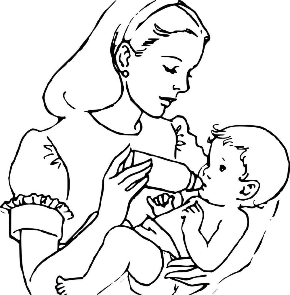 MamÃ¡ alimenta al bebÃ©