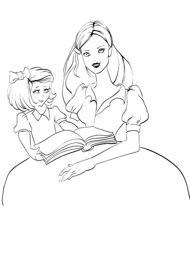 madre e hija leyendo un libro