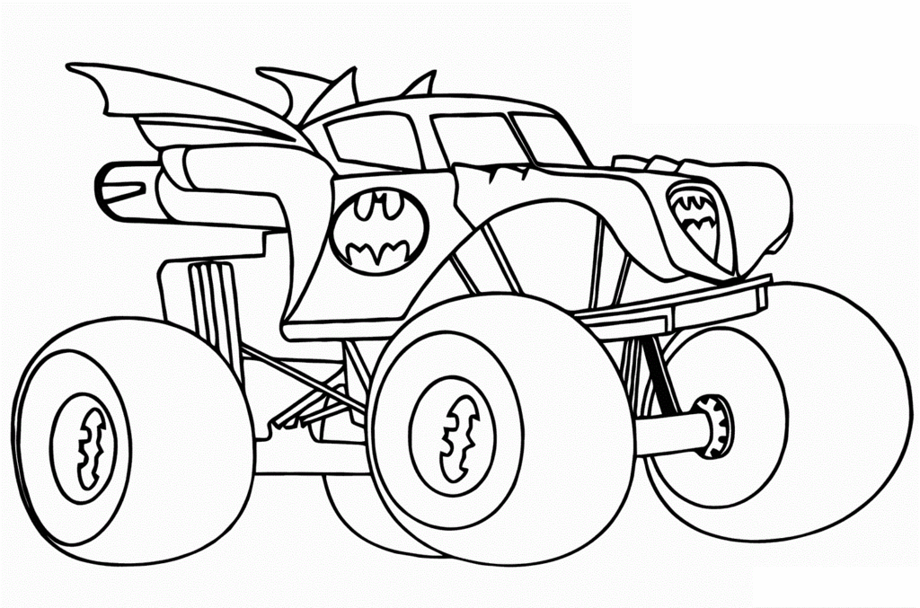 Coche de Batman con ruedas grandes