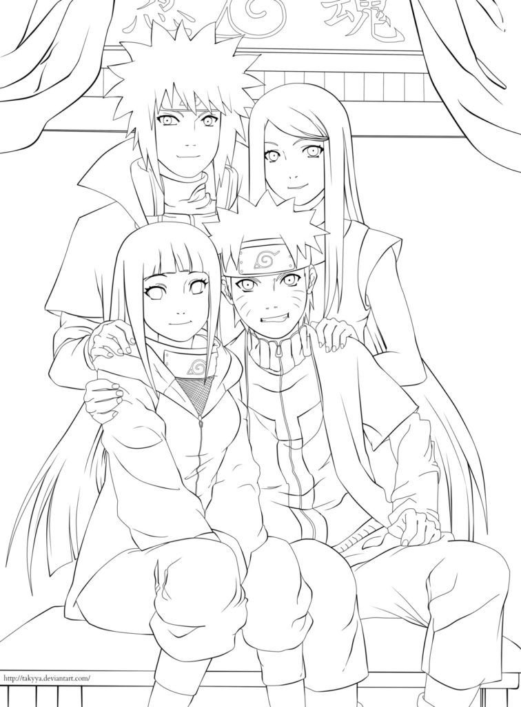 Minato, Kushina, Naruto, Hinata