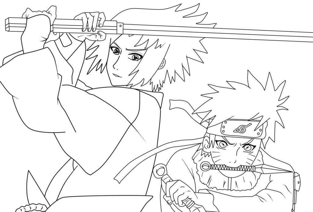 Naruto y Sasuke en el mismo equipo