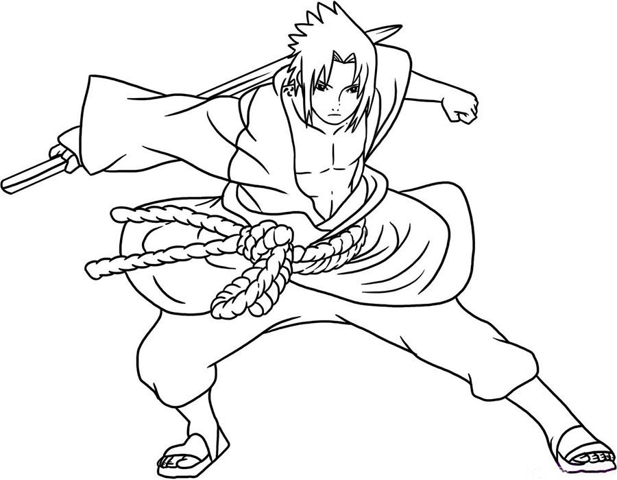 Sasuke en entrenamiento