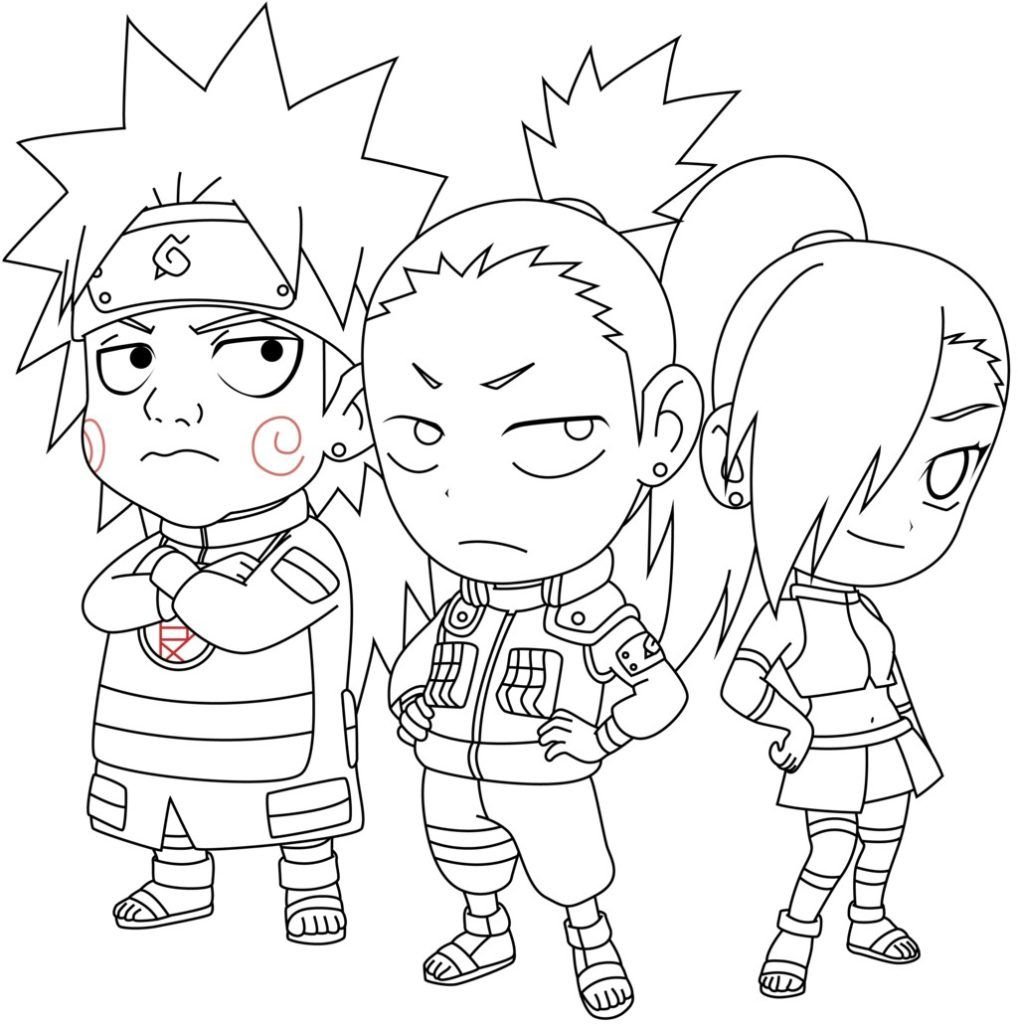 Chibi Naruto y sus amigos