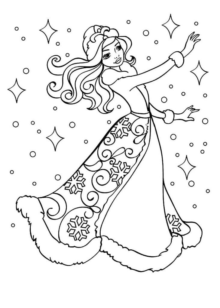 Princesa de invierno bailando