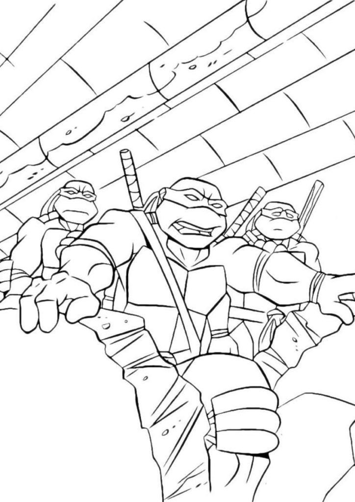 Tortugas Ninja mutantes adolescentes en la mazmorra