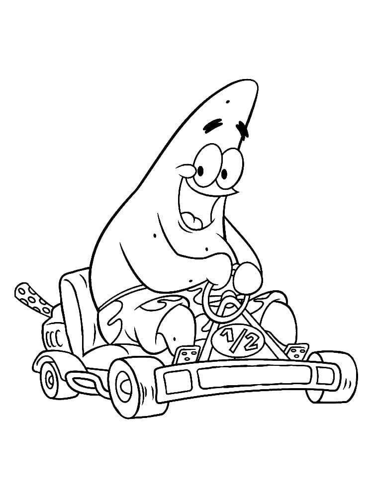 Patrick en el auto