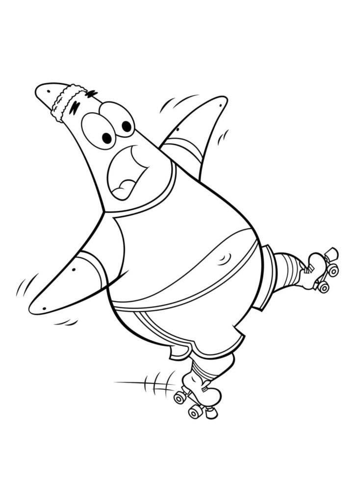 Patrick está patinando