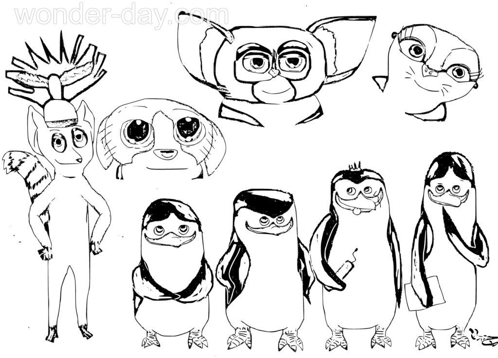 Personajes de PingÃ¼inos de Madagascar