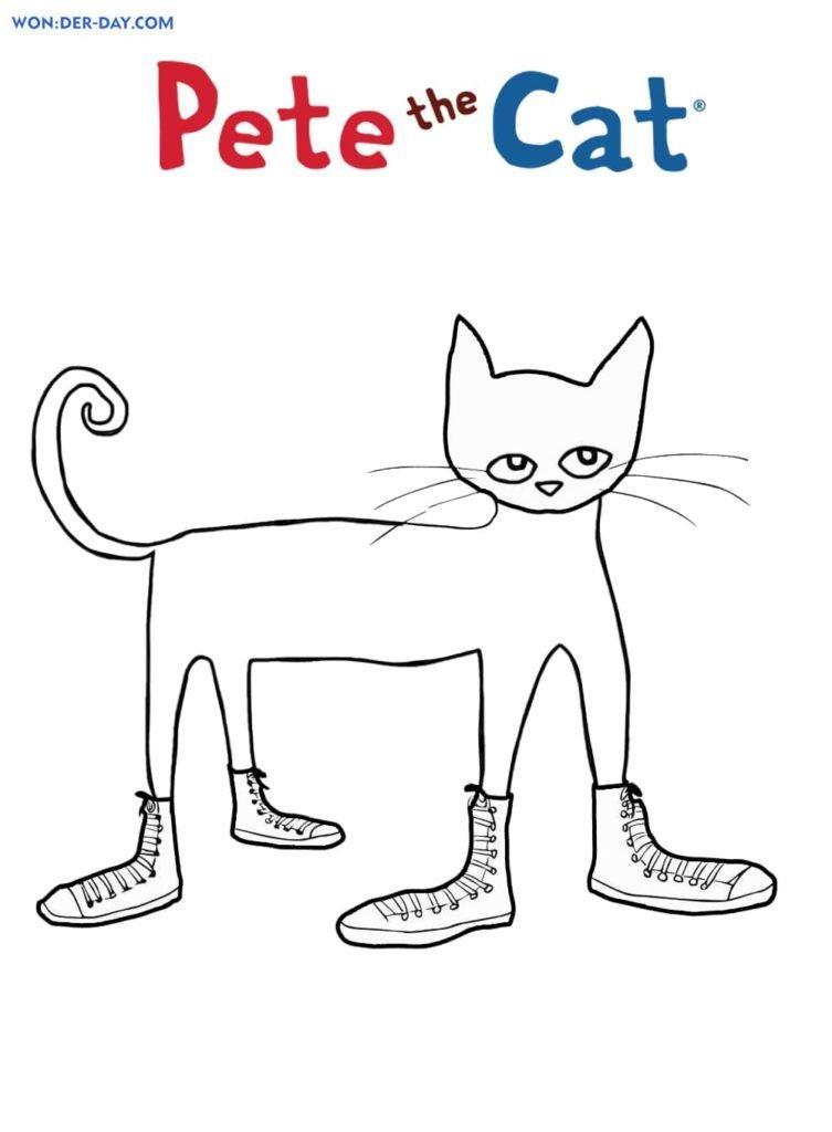 Pete el gato en zapatillas de deporte