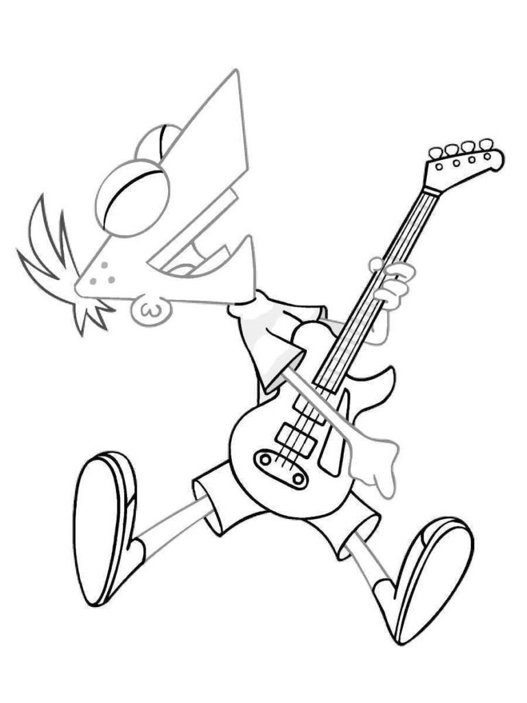 Phineas toca la guitarra