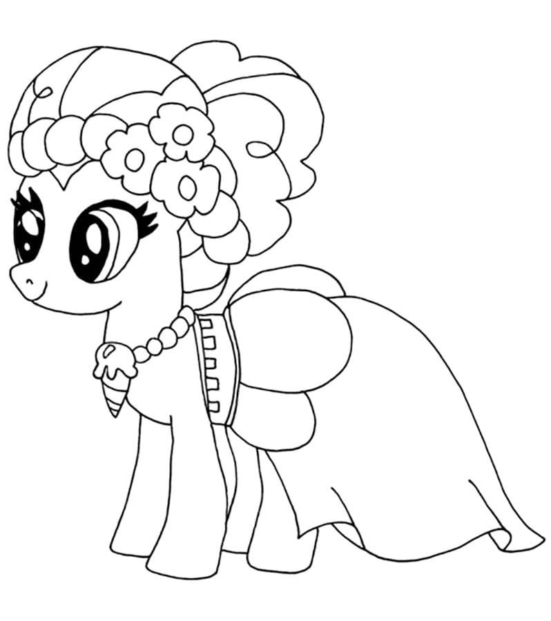 Pinkie Pie con un vestido